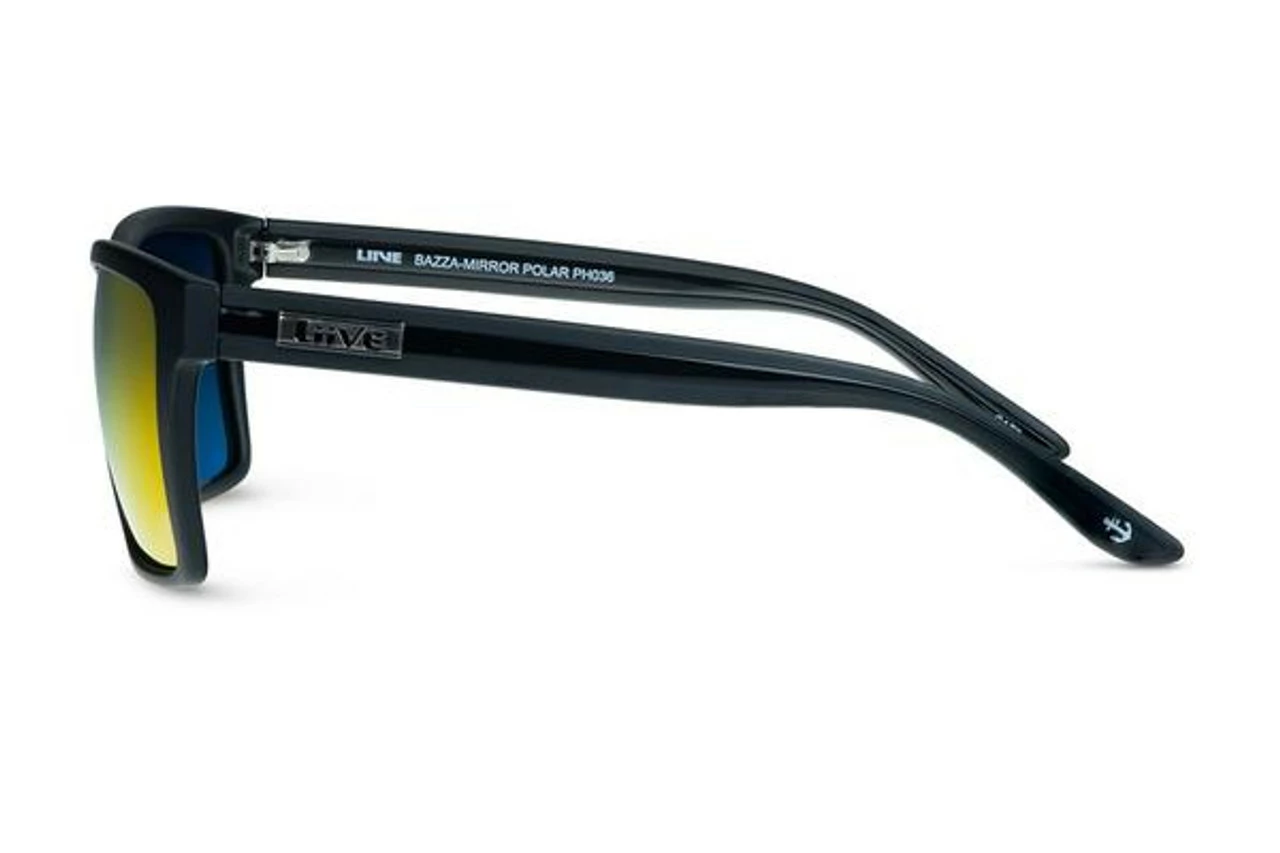 Liive Vision Bazza Mirror Polar Twin Blacks Sunglasses - Image 3