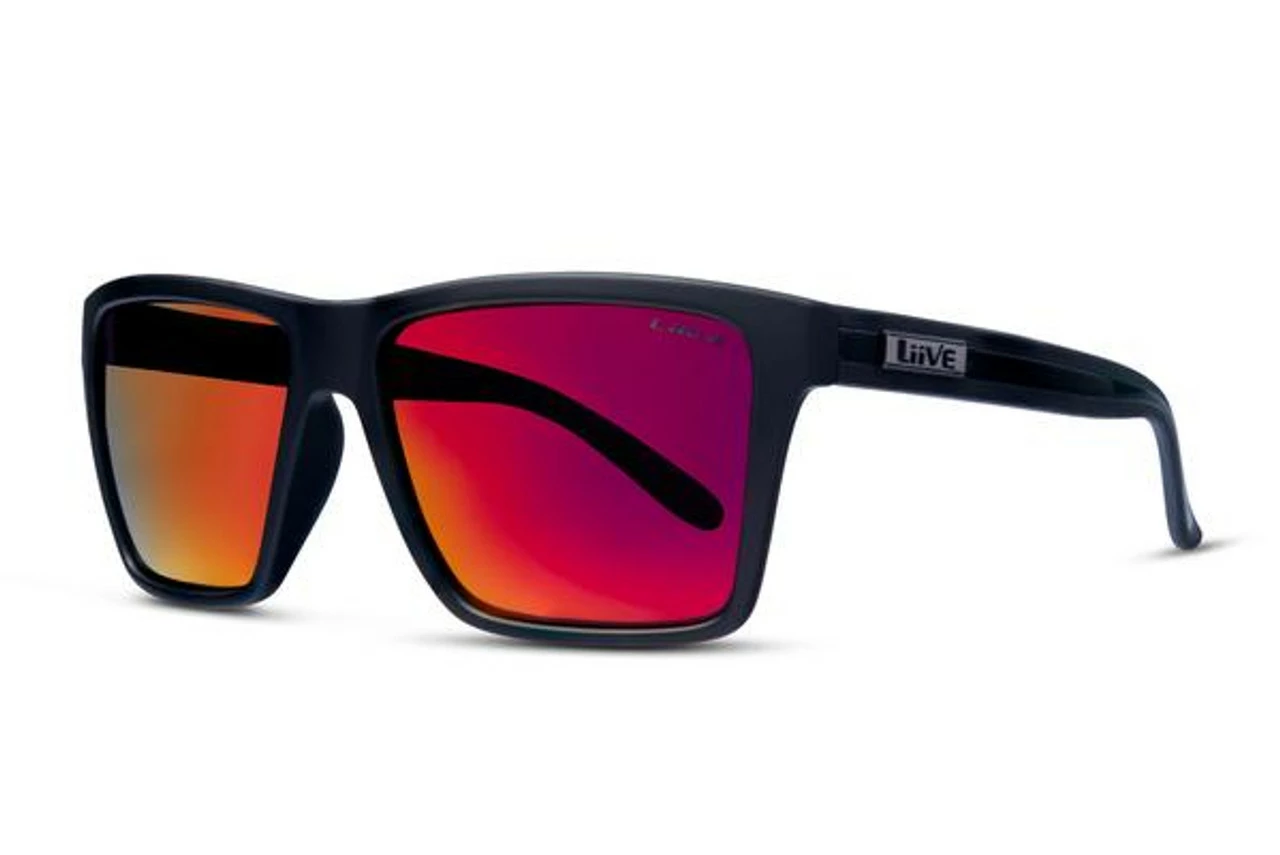 Liive Vision Bazza Mirror Polar Twin Blacks Sunglasses