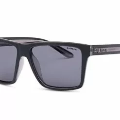 Liive Vision Bazza Polar Matt Black Xtal Black Sunglasses