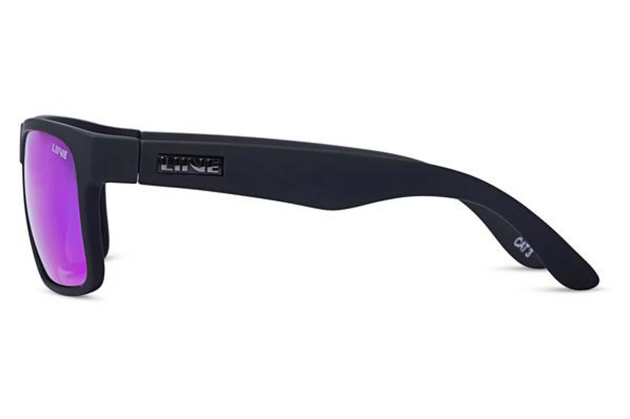Liive Vision Voyager Mirror Matt Black Sunglasses - Image 3