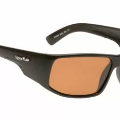 Ugly Fish TR-90 Polarised Sunglasses P4664 Matt Black Frame Brown Lens