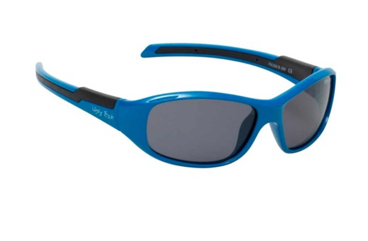 Ugly Fish Junior Polarised Sunglasses PK366 Blue Frame Smoke Lens