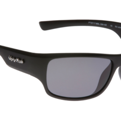 Ugly Fish Triacetate(TAC) Polarised Sunglasses PT9717 Matt Black TR90 Frame Smoke Lens