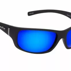 Ugly Fish Polarised Eclipse Sunglasses PC3411 Matt Black Frame Blue Revo PC Lens