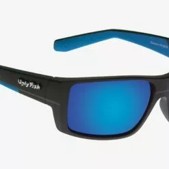 Ugly Fish Polarised PC Lens Sunglasses Electra PC5501 Matt Black Frame Blue Revo Lens