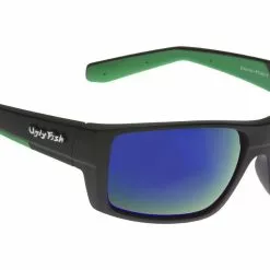 Ugly Fish Polarised PC Lens Sunglasses Electra PC5501 Matt Black Frame Green Revo Lens