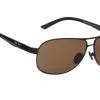 Ugly Fish Polarised Bifocal 2.50 Sunglasses Galaxy PN20011 Matt Black Frame Brown Lens