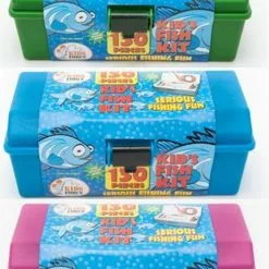 Force Ten Kids 130 Pc Fishing Tackle Box