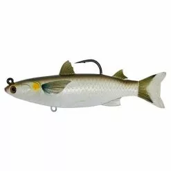 Bassman LIVETARGET Swimbait Mullet Silver/black 5 1/2" X 1 1/2 Oz