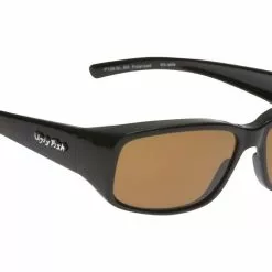 Ugly Fish Polarised P106 Over Sunglasses Shiny Black TR-90 Frame Brown Lens