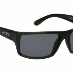 Ugly Fish Basic Polarised Sunglasses P1202 Matt Black Frame Smoke Lens