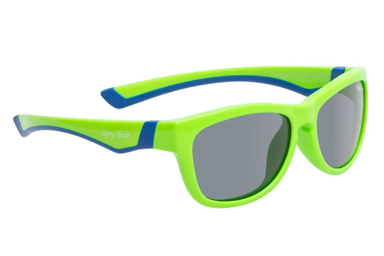 Ugly Fish Junior Polarised Sunglasses PK488 Green Frame Smoke Lens - Image 3