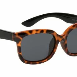Ugly Fish Polarised Sunglasses PKM511 Leopard Print Frame Smoke Lens