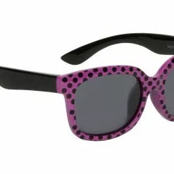 Ugly Fish Polarised Sunglasses PKM511 Purple Black Polkadot Frame Smoke Lens