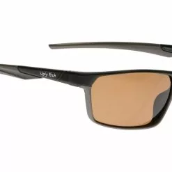 Ugly Fish Triacetate(TAC) Polarised Sunglasses PT24543 Matt Black Aluminium Frame Brown Lens