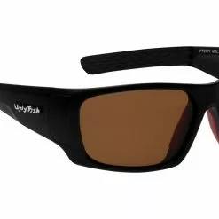 Ugly Fish Triacetata(TAC) Polarised Sunglasses PT6771 Black TR90 Frame Brown Lens