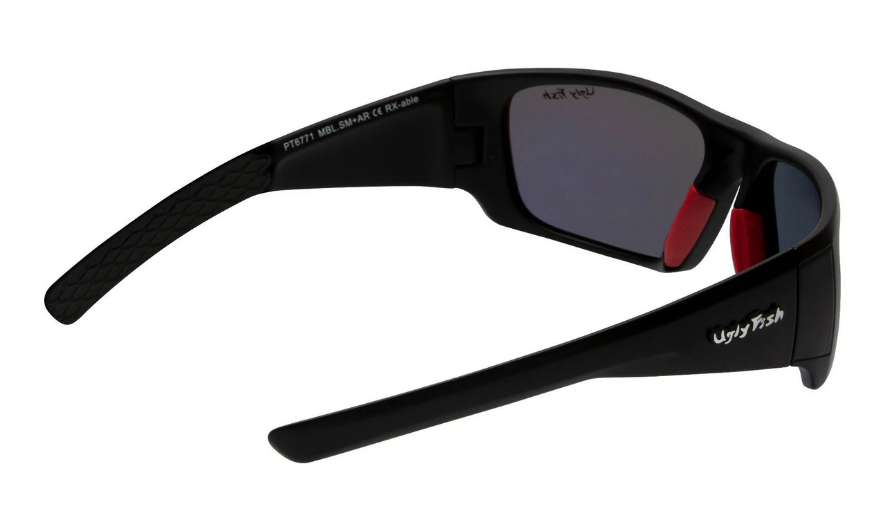 Ugly Fish Triacetata(TAC) Polarised Sunglasses PT6771 Black TR90 Frame Smoke Lens - Image 3
