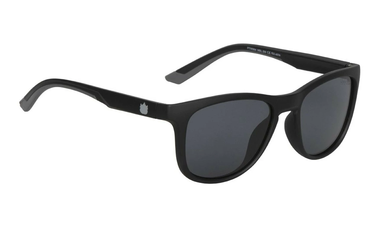 Ugly Fish Polarised Tween Sunglasses PTW564 Matt Black Frame Smoke Lens