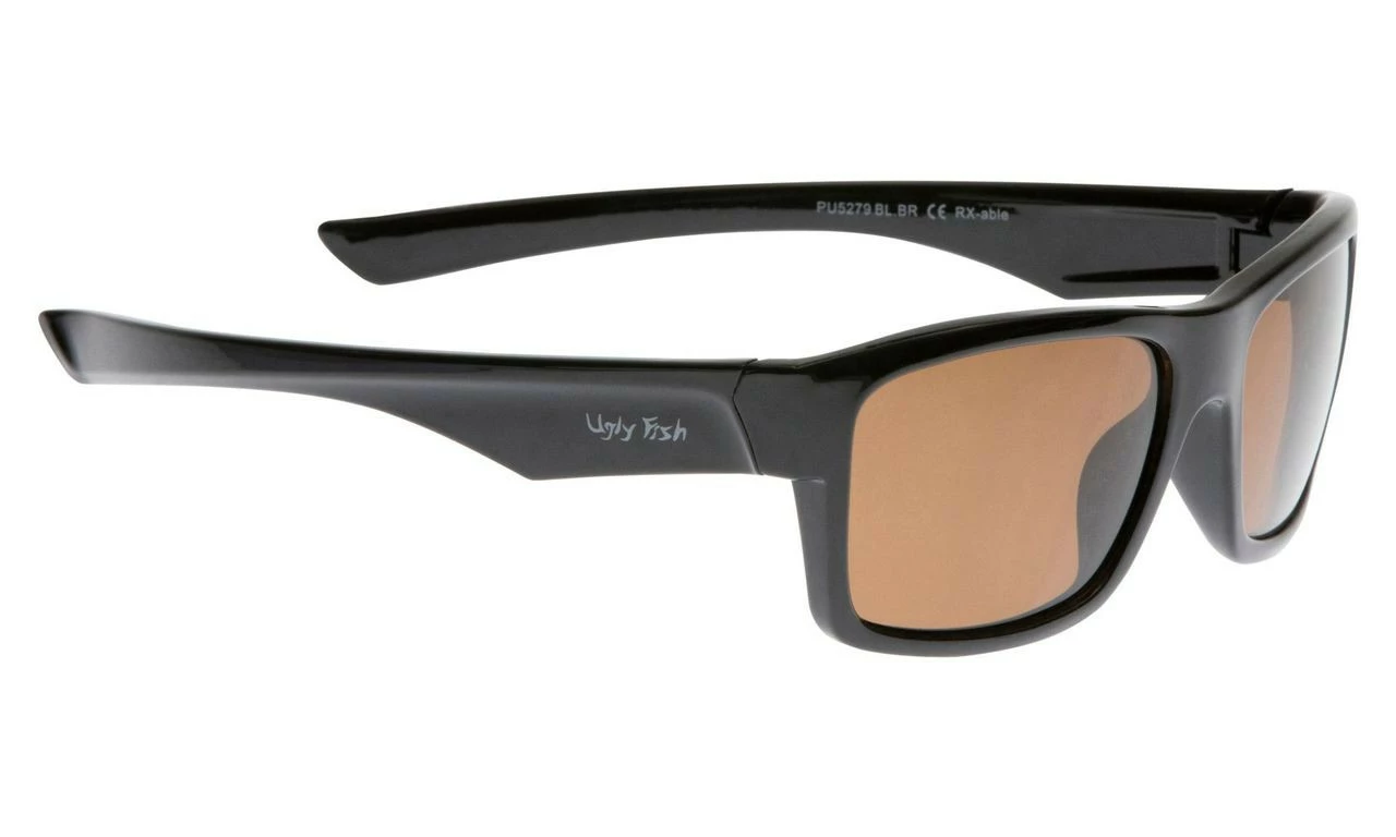 Ugly Fish Polarised Sunglasses PU5279 Black Frame Brown Lens - Image 4