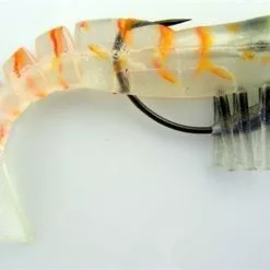 JB Lures Zerek 50mm Live Shrimp Pre Rigged Lumo Eyes Jointed Body Lure